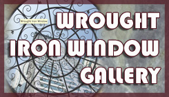 wrought iron windows