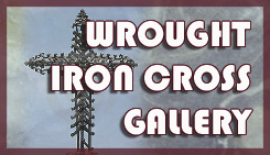 Wrought iron crosses
