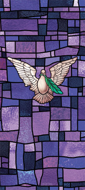 Decorative stained glass cross