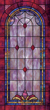 Decorative stained glass cross