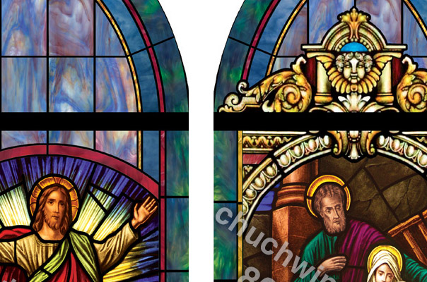 Custom window film for churches