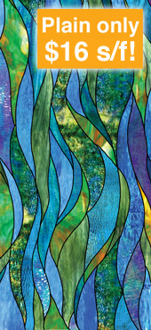 decorative stained glass wallpaper film for church windows