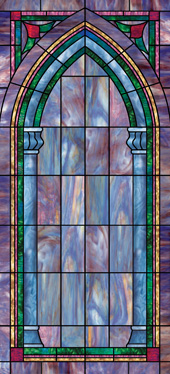 stained glass decorative church window decal film Design