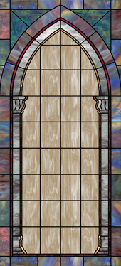 stained glass decorative church window decal film Design